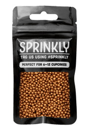 Shimmer Pearls - Dark Gold Sprinkles SPRINKLY 30g Sample Packet