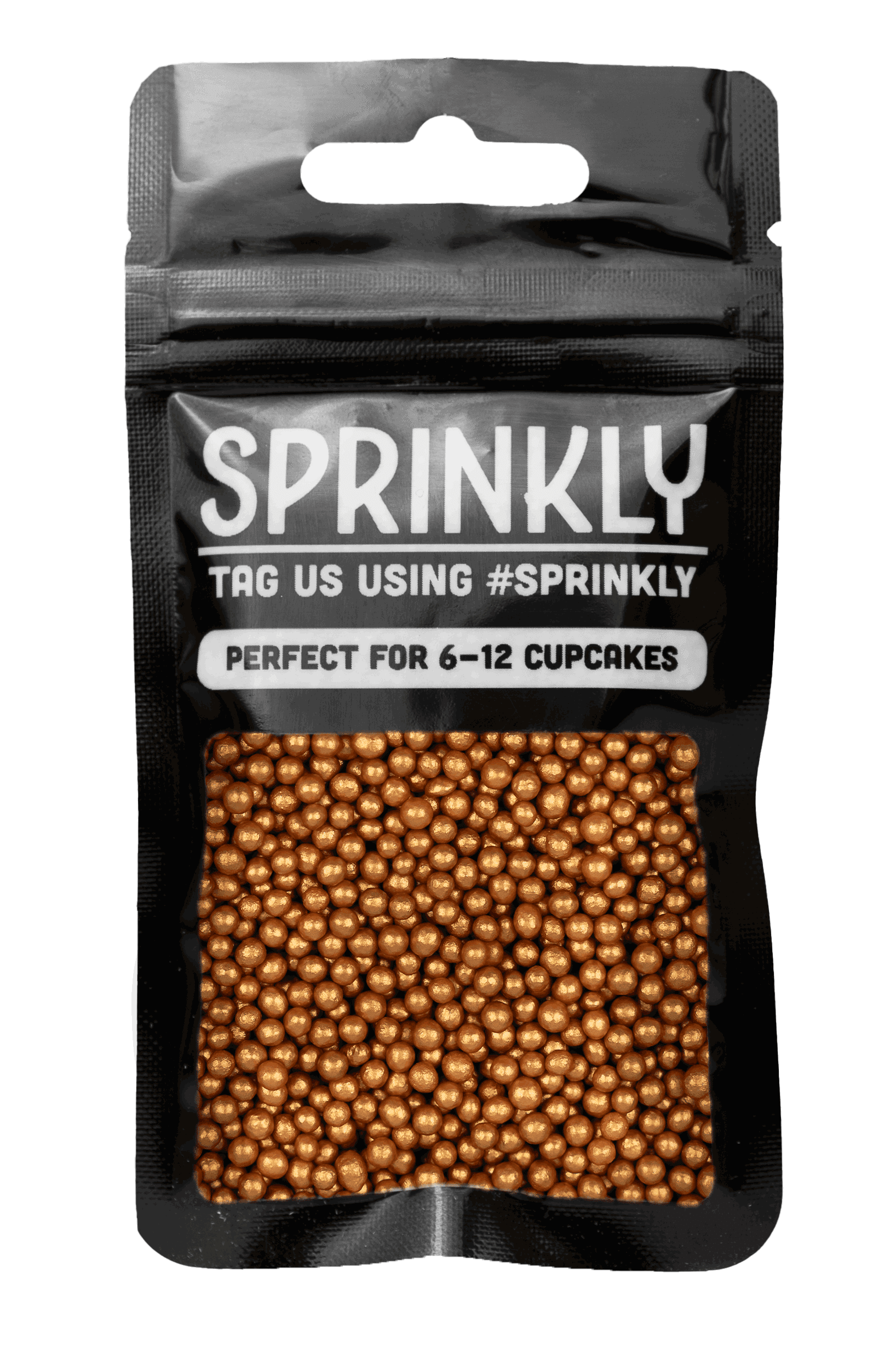 Shimmer Pearls - Dark Gold Sprinkles SPRINKLY 30g Sample Packet