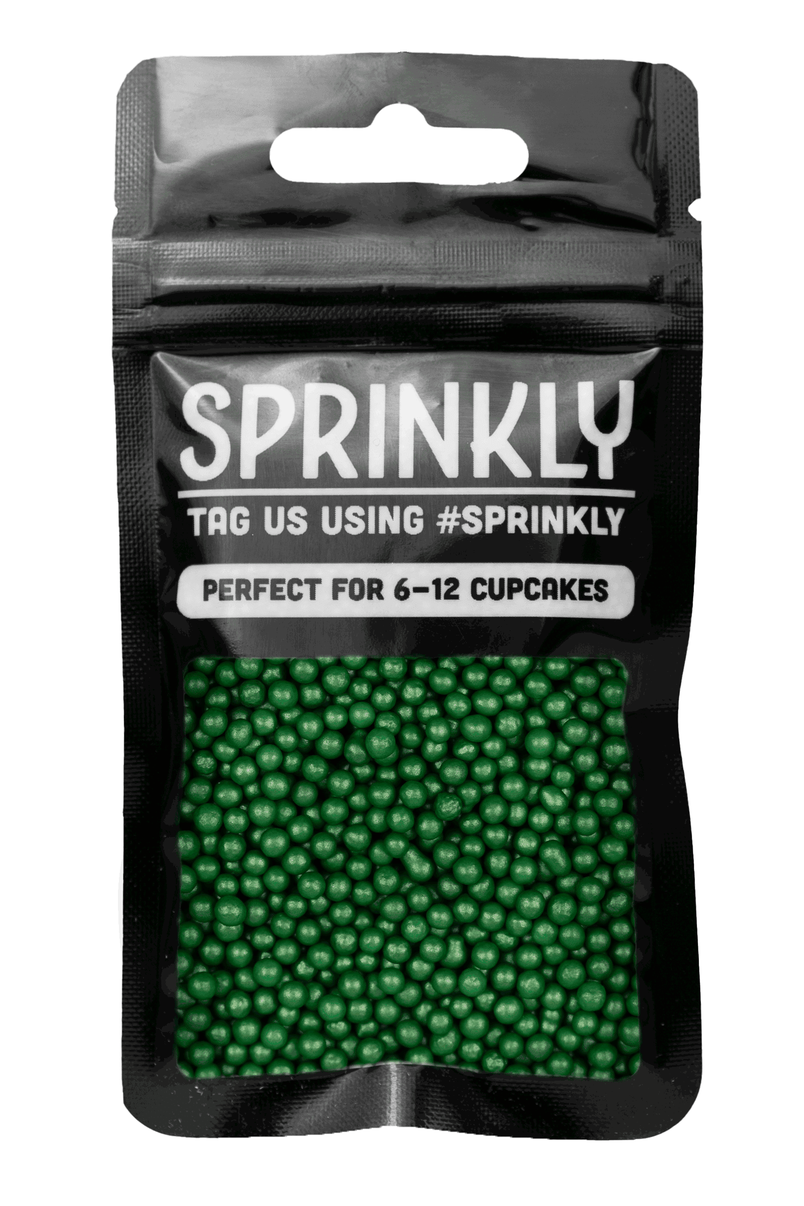 Shimmer Pearls - Dark Green Sprinkles SPRINKLY 30g Sample Packet