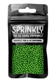 Shimmer Pearls - Green Sprinkles SPRINKLY 30g Sample Packet