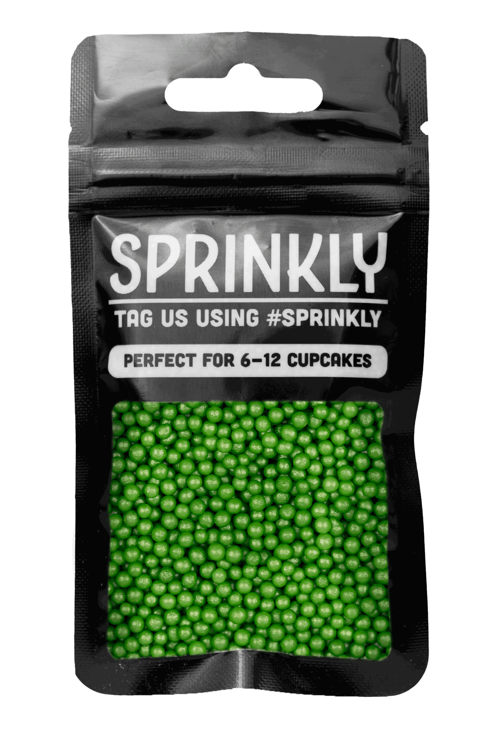 Shimmer Pearls - Green Sprinkles SPRINKLY 30g Sample Packet