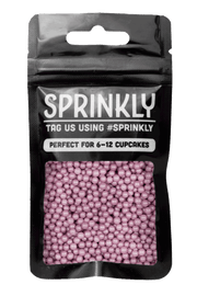 Shimmer Pearls - Pastel Aubergine Sprinkles SPRINKLY 30g Sample Packet