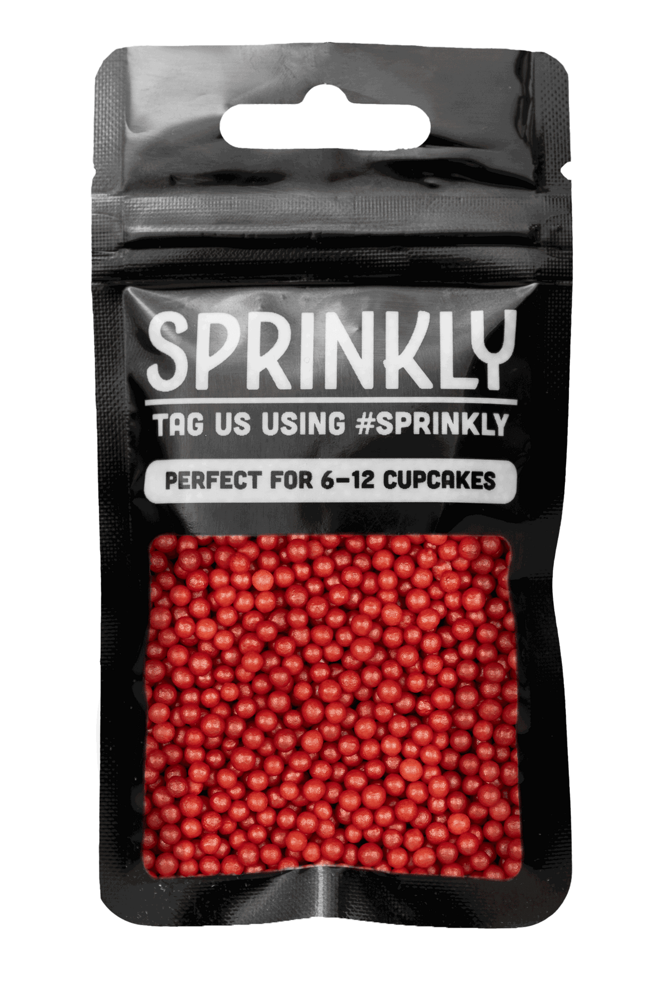 Shimmer Pearls - Red Sprinkles SPRINKLY 30g Sample Packet