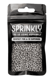 Shimmer Pearls - Silver Sprinkles SPRINKLY 30g Sample Packet