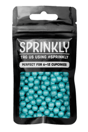 Shimmer Pearls - Turquoise - 5-7mm Sprinkles SPRINKLY 30g Sample Packet