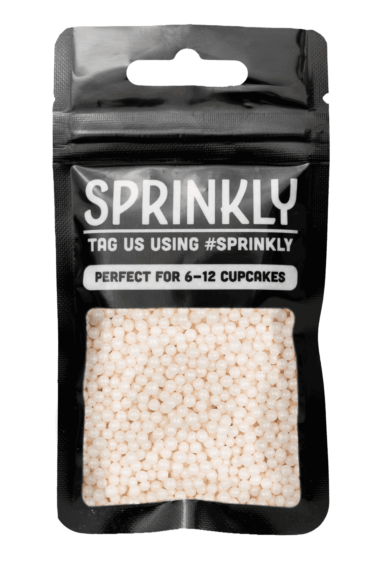 Shimmer Pearls - White Sprinkles SPRINKLY 30g Sample Packet