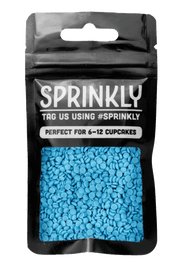 Sugar Confetti - Blue (Vegan) Sprinkles Sprinkly 25g Sample Packet 