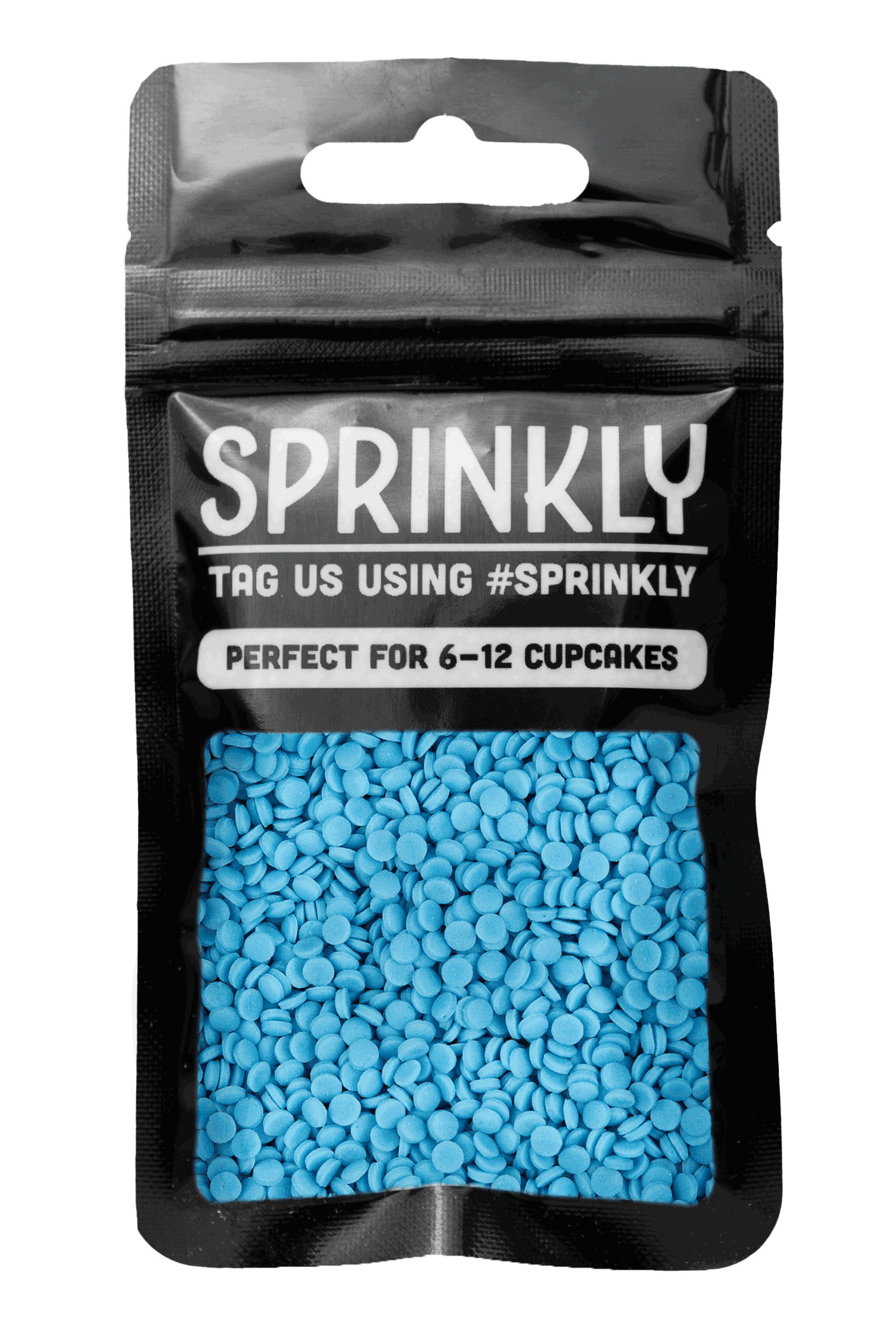Sugar Confetti - Blue (Vegan) Sprinkles Sprinkly 25g Sample Packet 