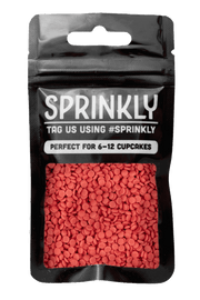 Sugar Confetti - Red Sprinkles Sprinkly 25g Sample Packet