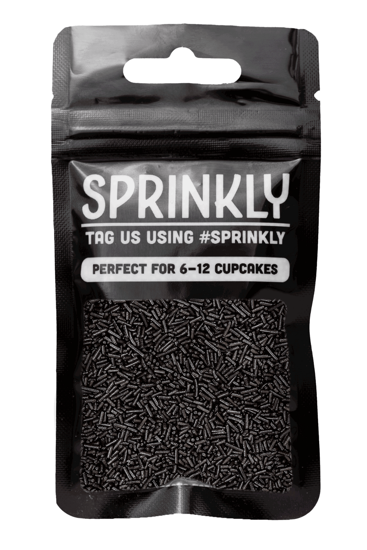 Sugar Strands - Dark Brown (Chocolate) Sprinkles Sprinkly 30g Sample Packet 