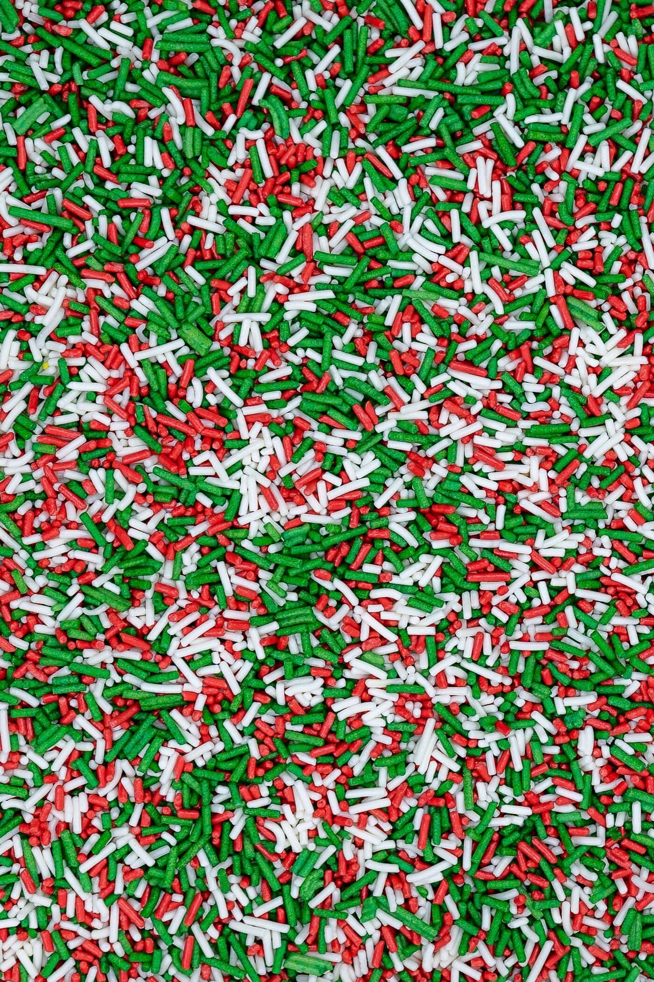 Sugar Strands - Red, White & Dark Green Sprinkles Sprinkly 