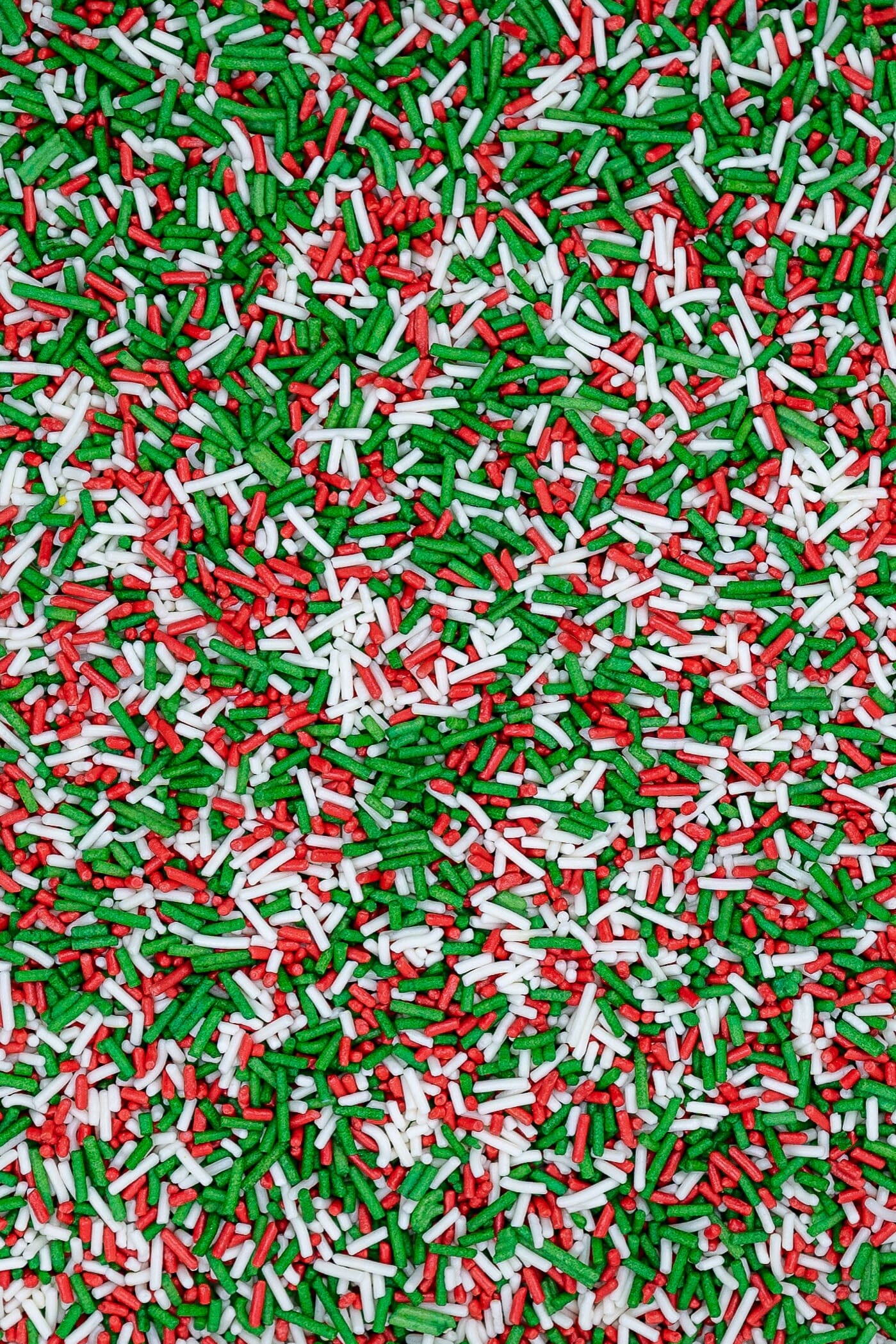 Sugar Strands - Red, White & Dark Green Sprinkles Sprinkly 
