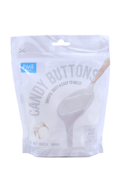 Candy Buttons - Bright White (284g/10 oz) PME