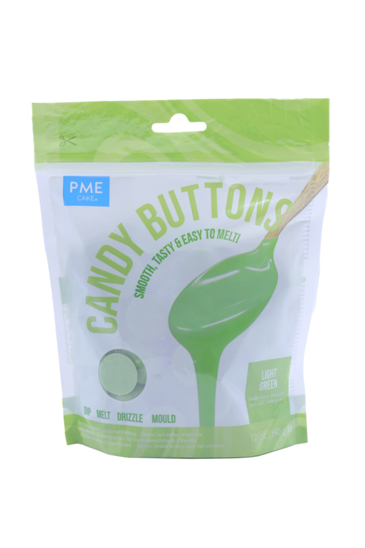 Candy Buttons - Light Green (284g/10 oz) PME