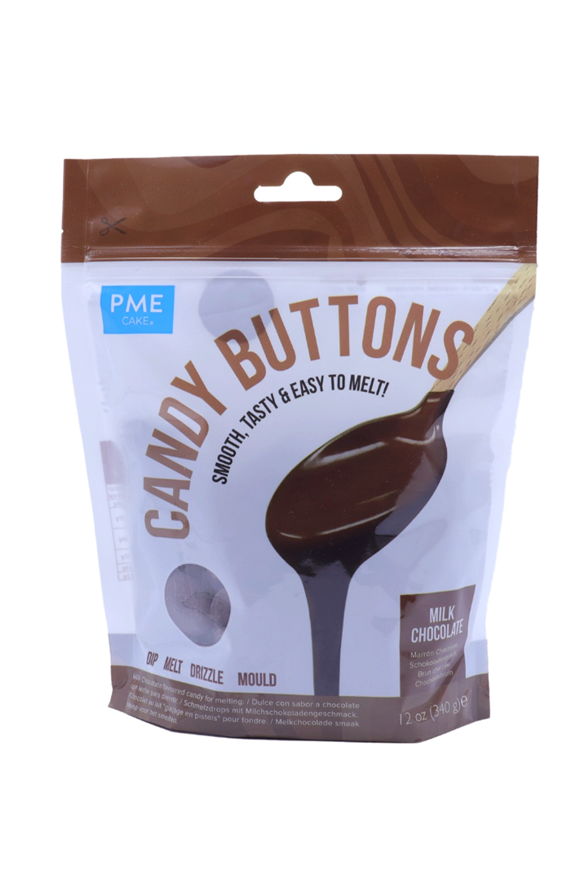 Candy Buttons - Milk Chocolate (284g/10 oz) PME