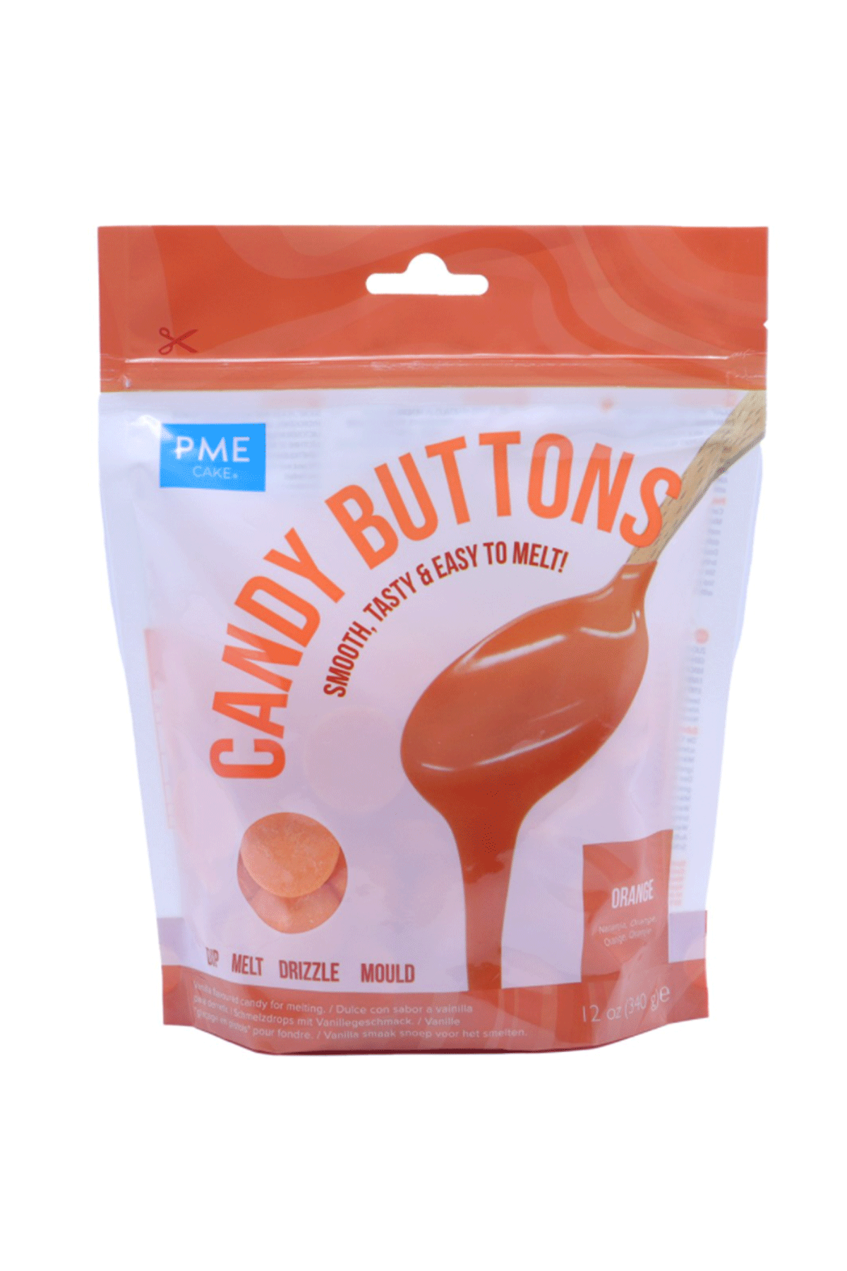 Candy Buttons - Orange (284g/10 oz) PME