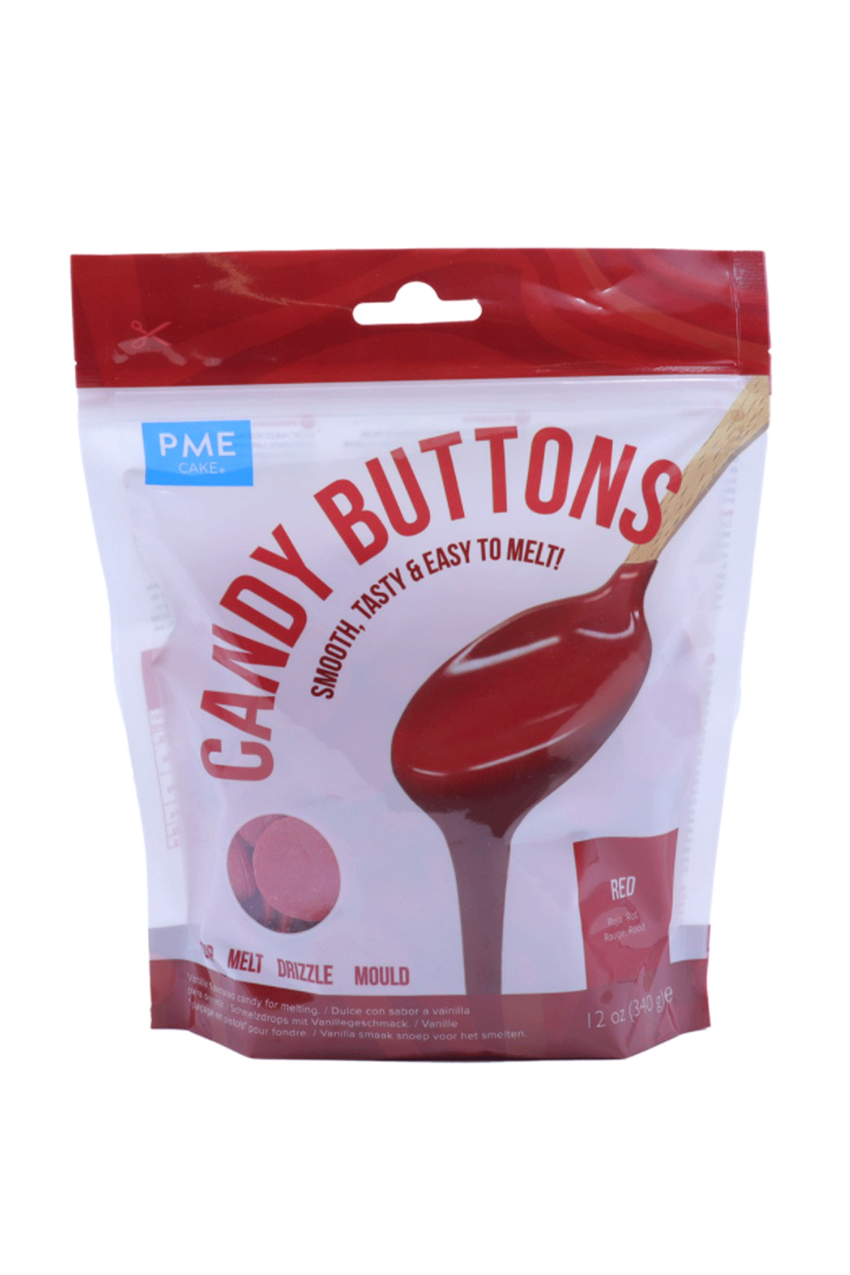 Candy Buttons - Red (284g/10 oz) PME