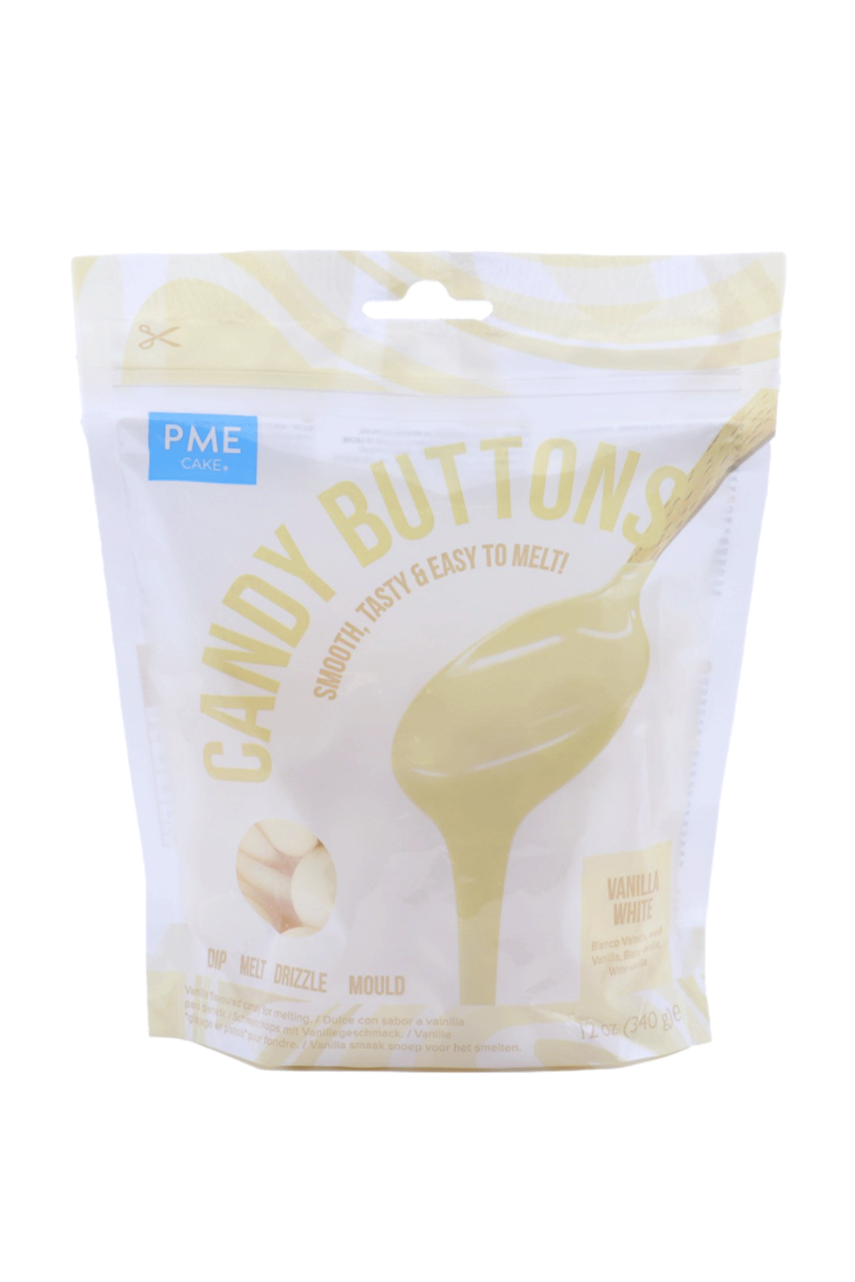 Candy Buttons - White Vanilla (284g/10 oz) PME