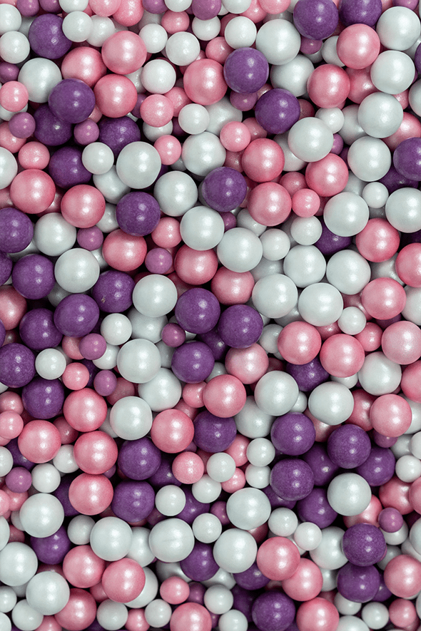 Chocolate Balls - Pink, White & Purple Mix Sprinkles SPRINKLY 