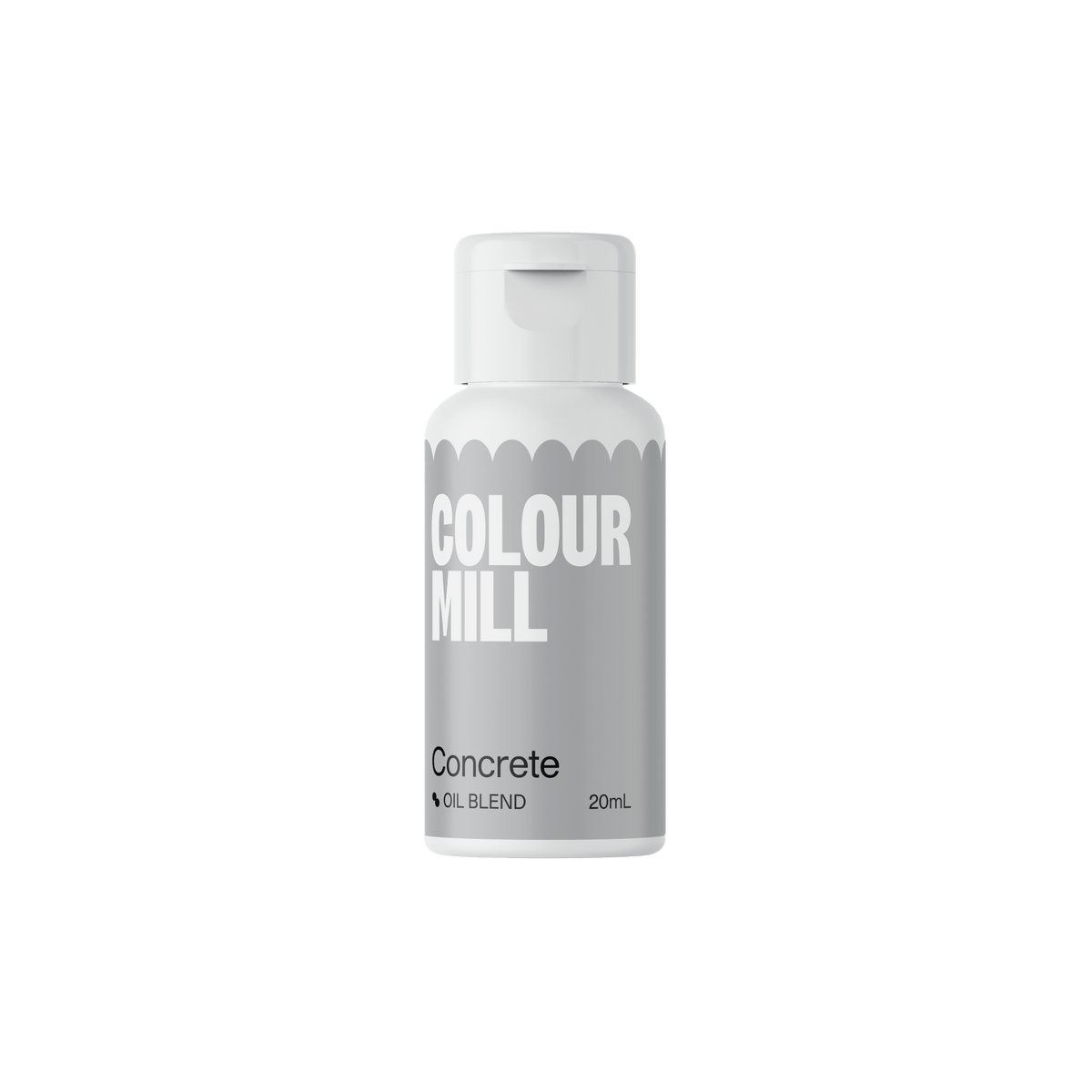 Colour Mill Concrete oil based food colouring 20ml bottle