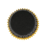 Cupcake Cases - Black with Gold Trim - 30 Pack Cupcake Cases PME 