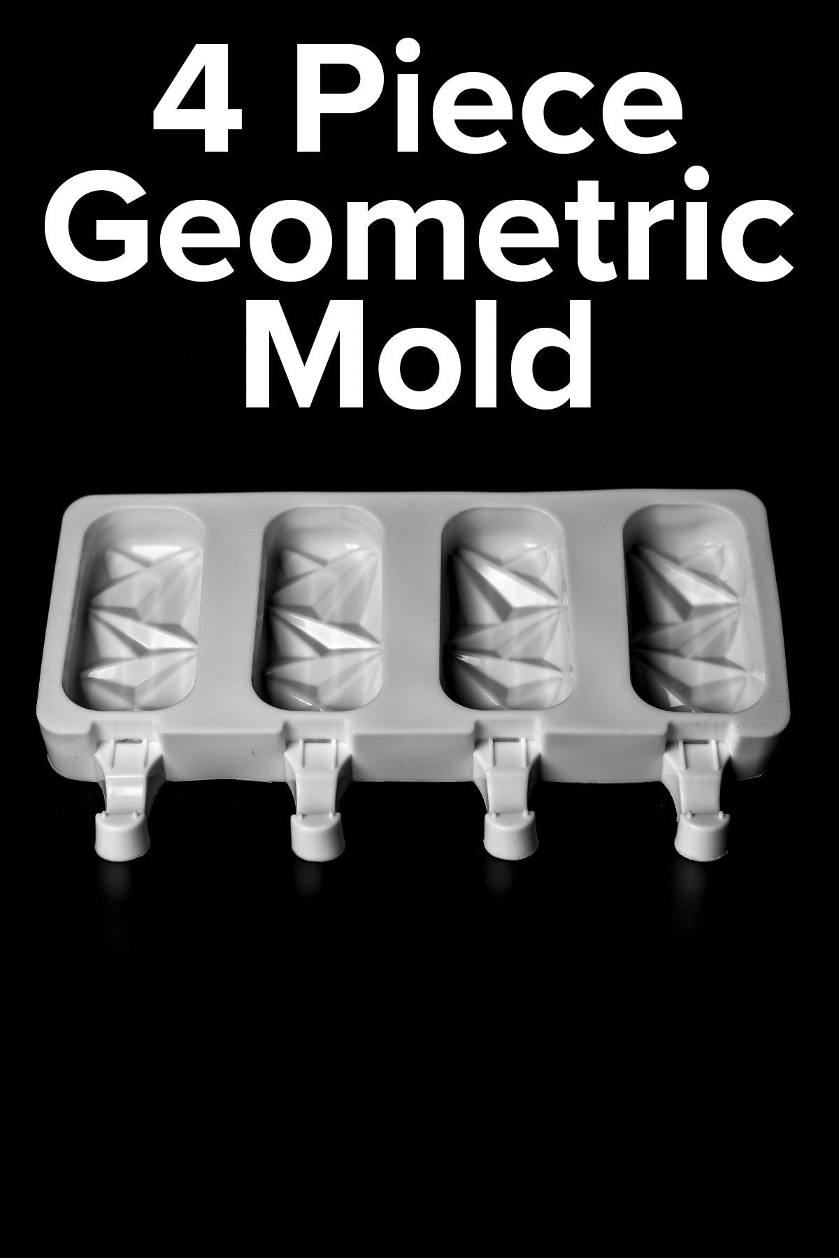 Geometric Cakesicle Mold - 4 Cavity Sprinkly