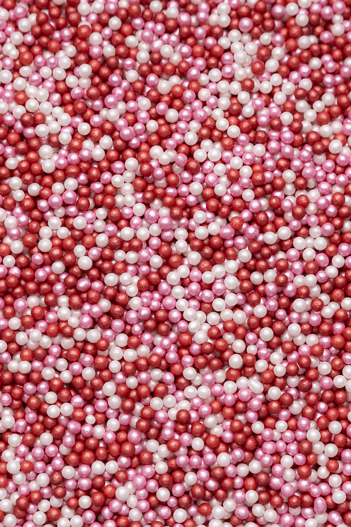 Glimmer Pearls - Pink, White & Red (Valentines Mix) Sprinkles SPRINKLY 