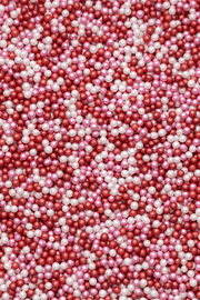Glimmer Pearls - Pink, White & Red (Valentines Mix) Sprinkles SPRINKLY 