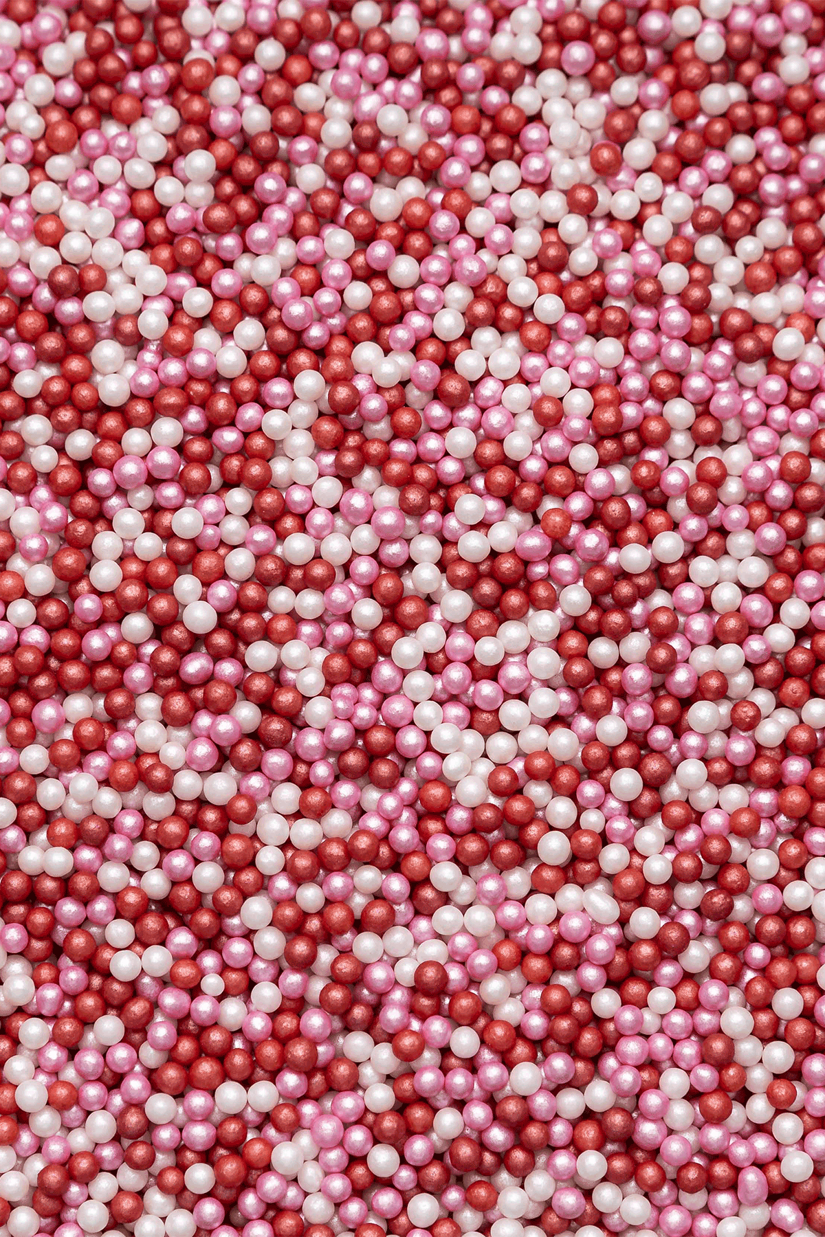 Glimmer Pearls - Pink, White & Red (Valentines Mix) Sprinkles SPRINKLY