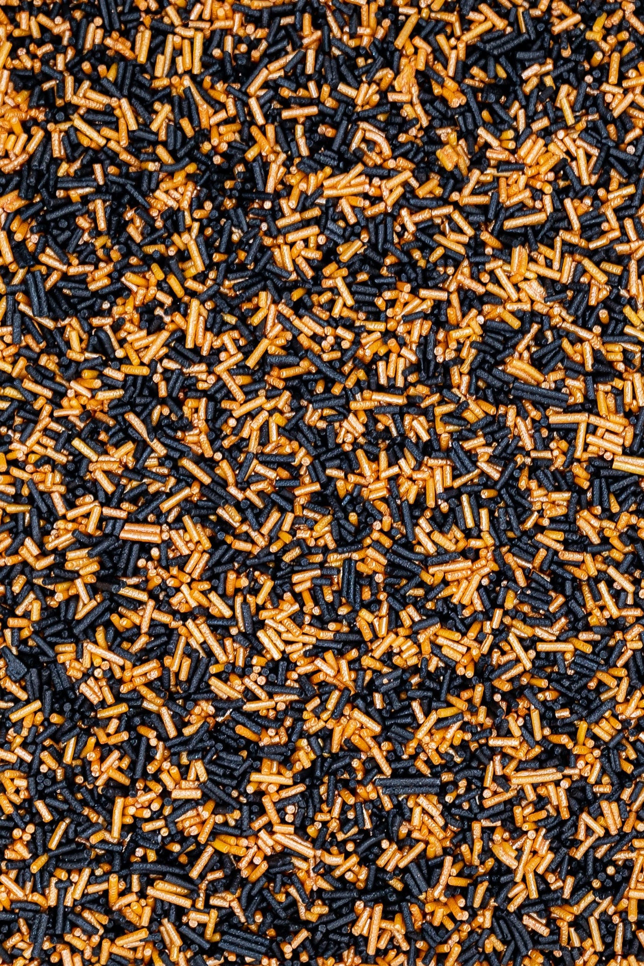 Glimmer Strands - Black & Orange Sprinkles SPRINKLY