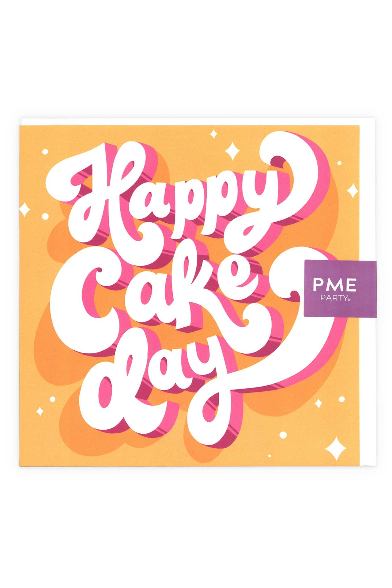 Happy Cake Day' Orange Greeting Card Greeting & Note Cards PME