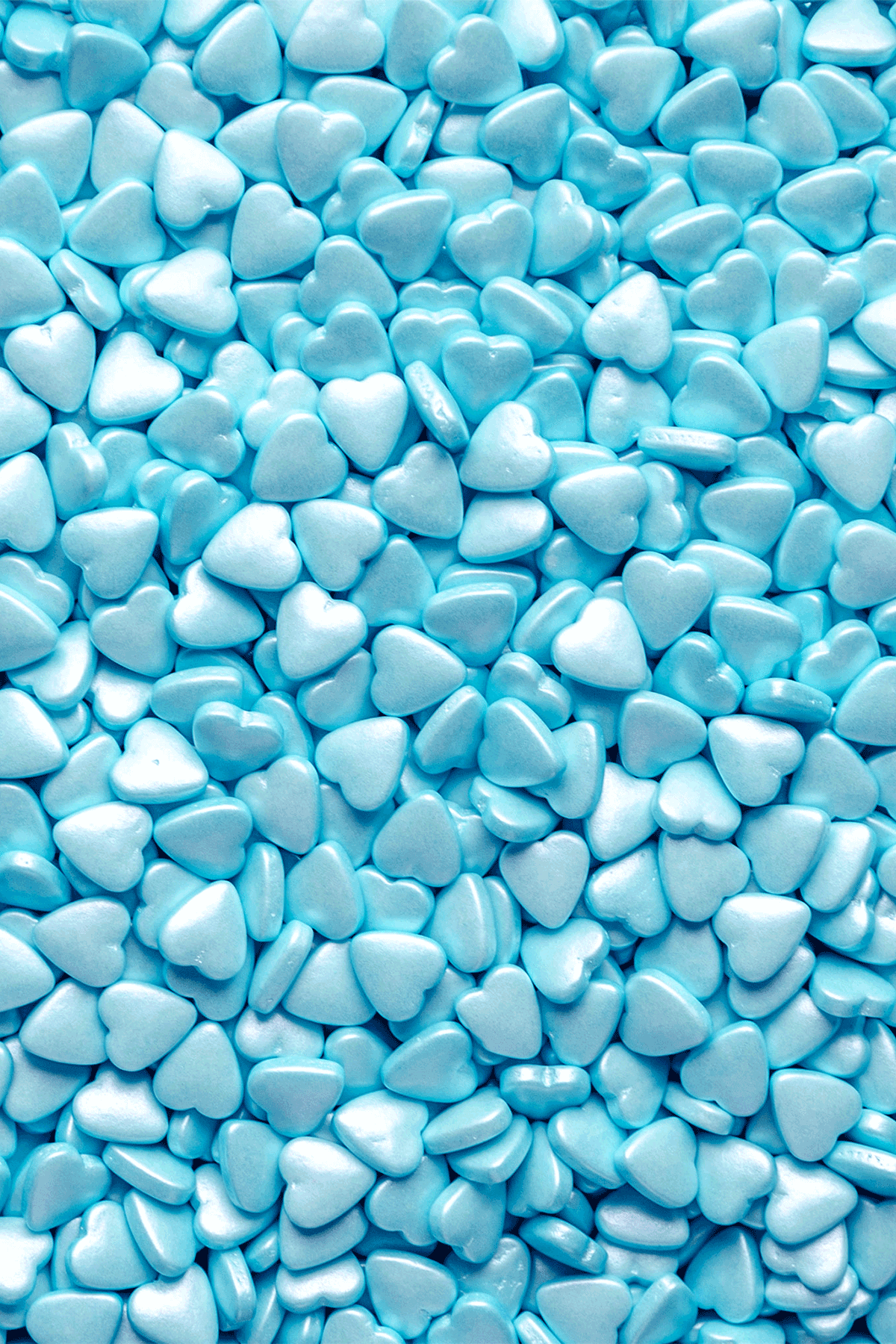 Hearts - Blue Tablet Sprinkles Sprinkly