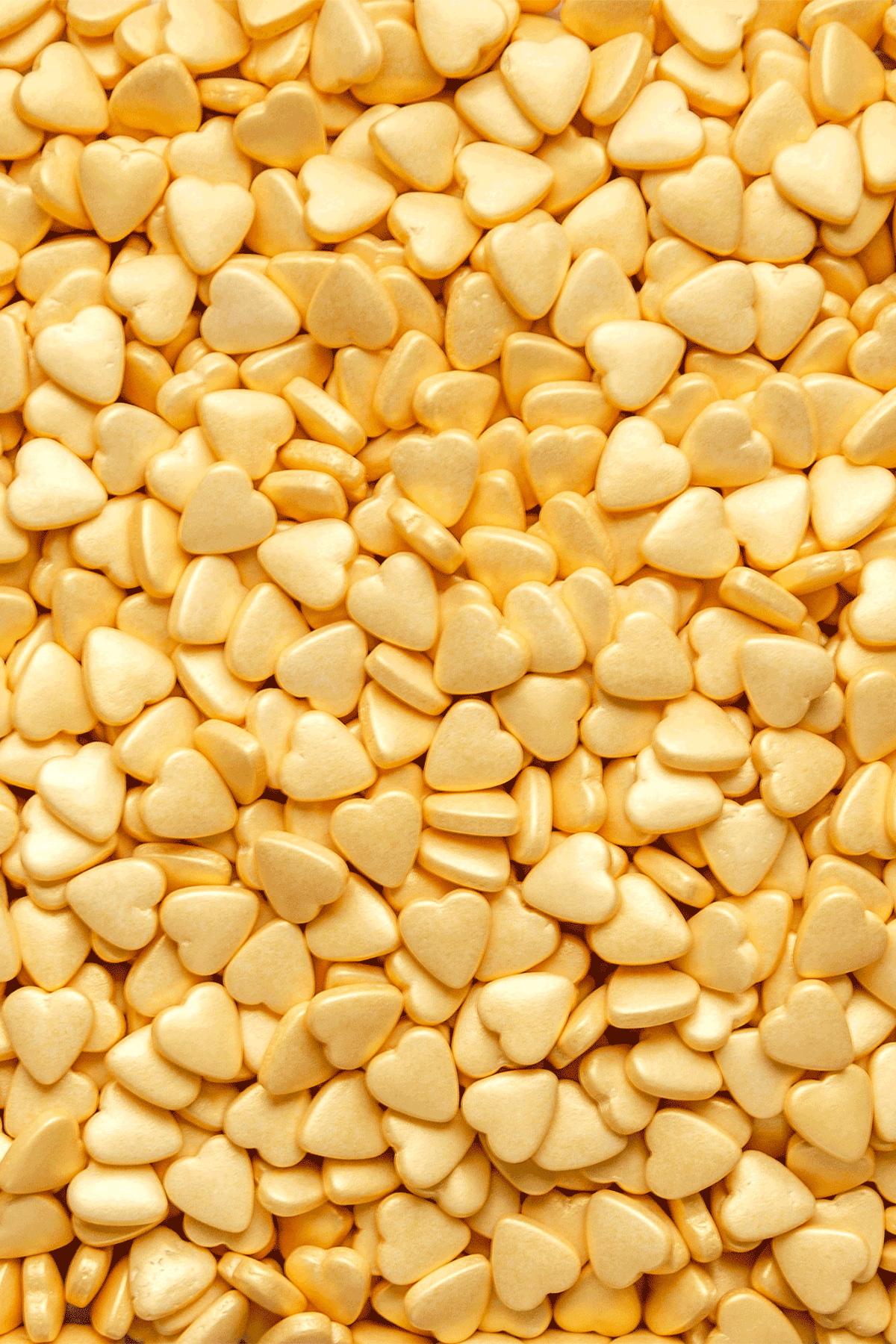 Hearts - Gold Tablet Sprinkles Sprinkly