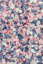 Hearts - Pink, White & Purple Sprinkles SPRINKLY 