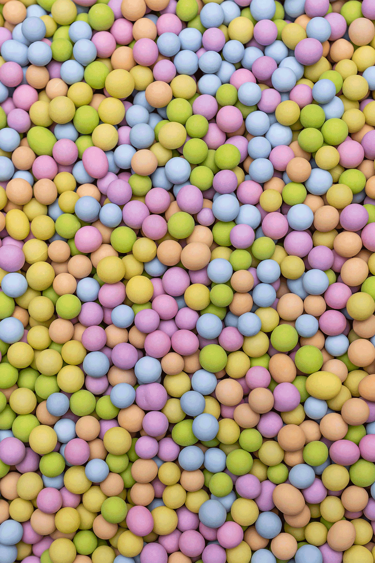 Matt Chocolate Balls - Pastel Mix - (Small/6mm) Sprinkles Sprinkly