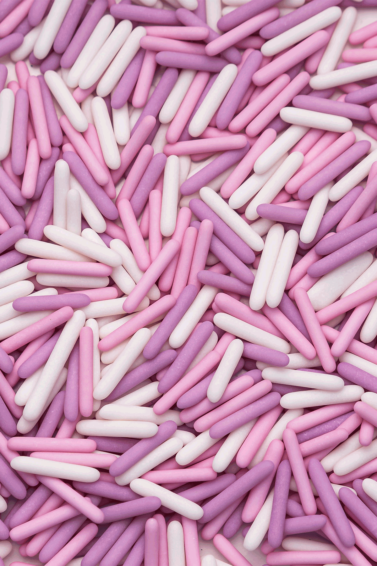 Matt Rods - Pink, White & Lilac (Valentines Mix) Sprinkles SPRINKLY 