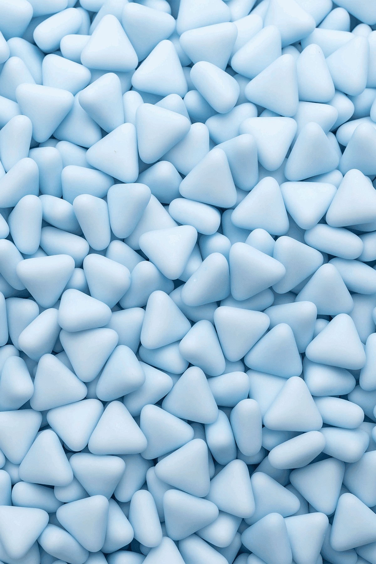 Matt Triangles - Blue Sprinkles Sprinkly
