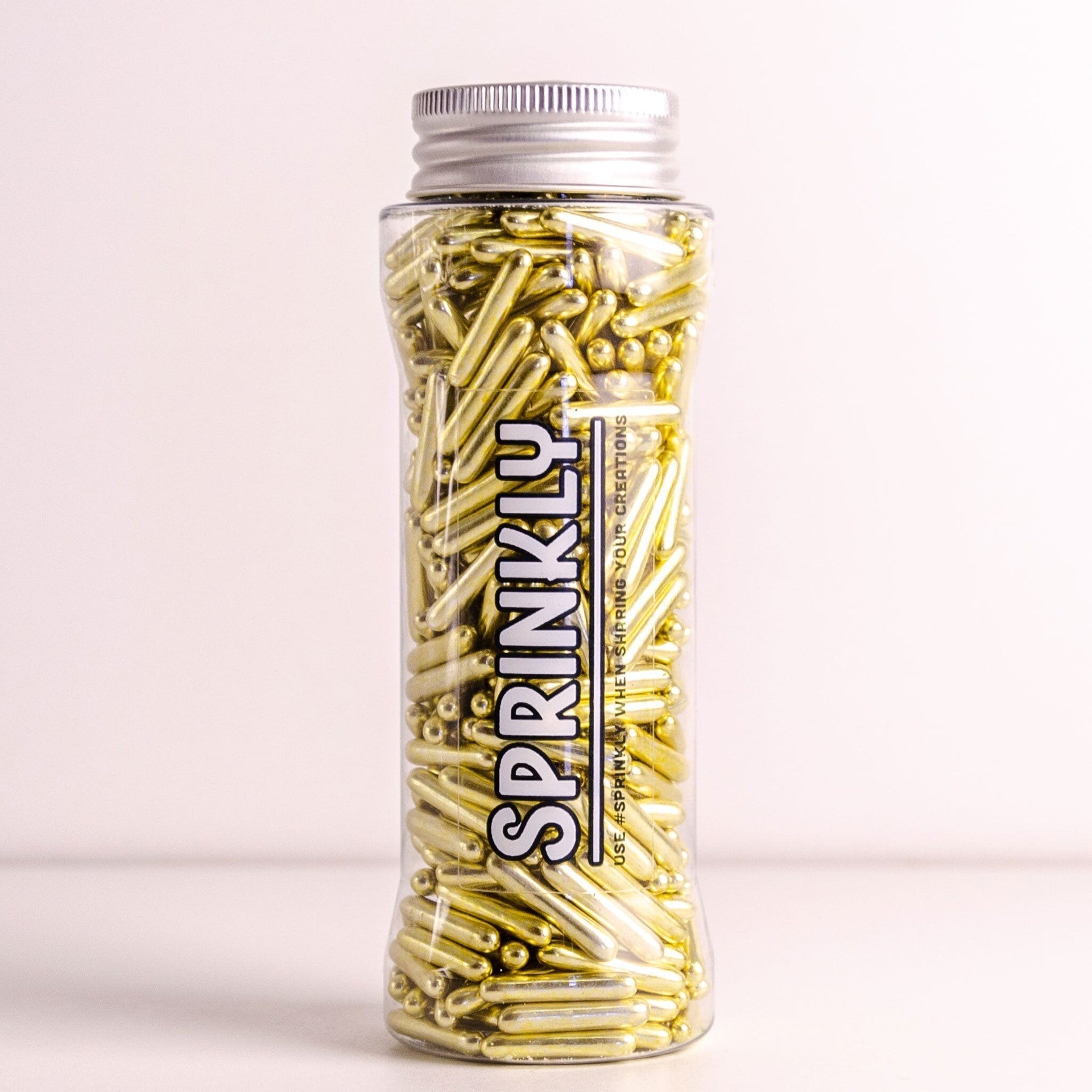 Metallic Rods - Gold Sprinkles Sprinkly 175ml/6oz Pot 