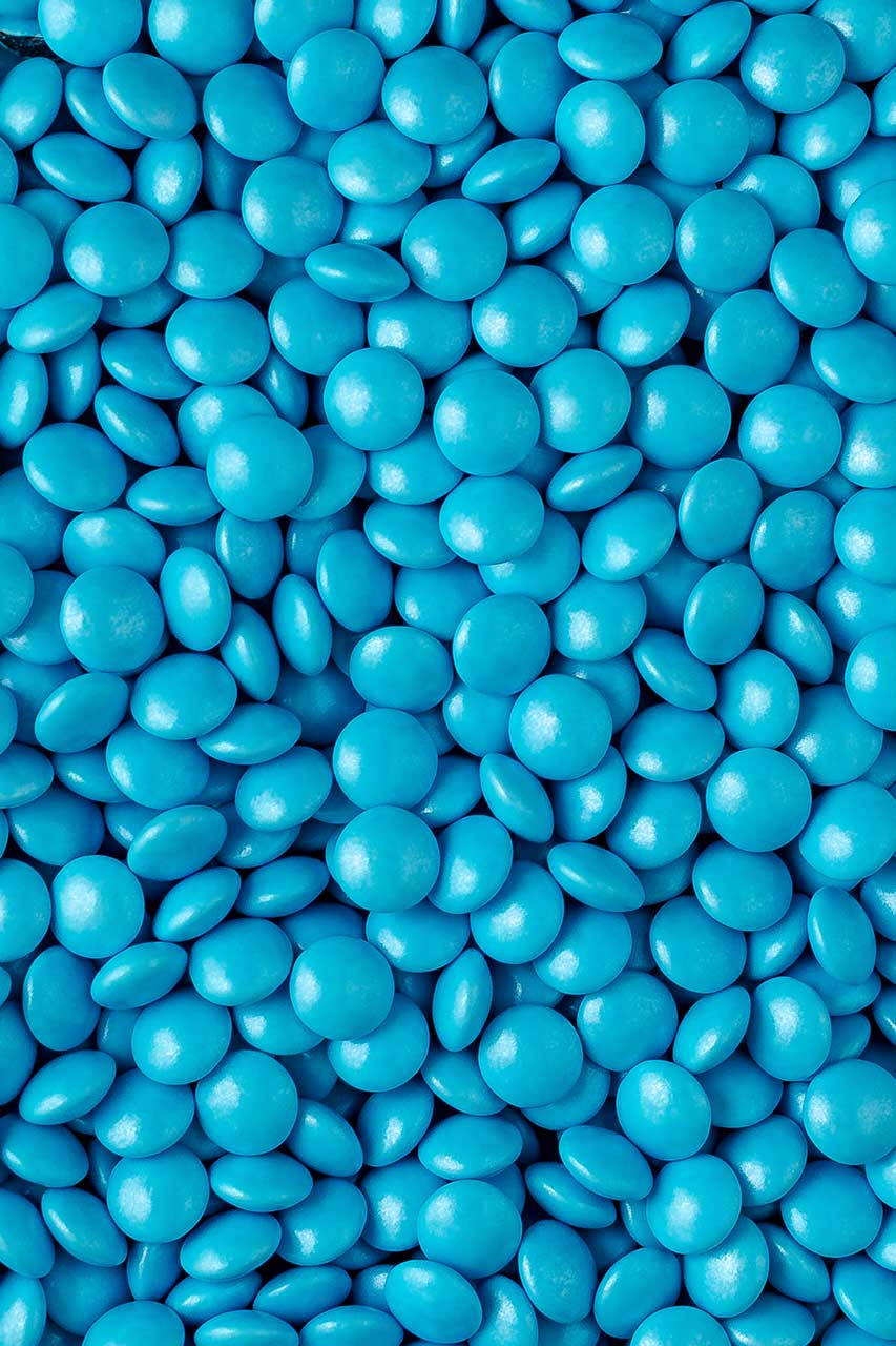 Mini Chocolate Beans - Baby Blue Sprinkles Sprinkly 