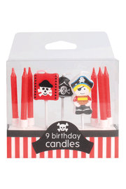 Pirate Candles - 9 Piece Candles Baked With Love