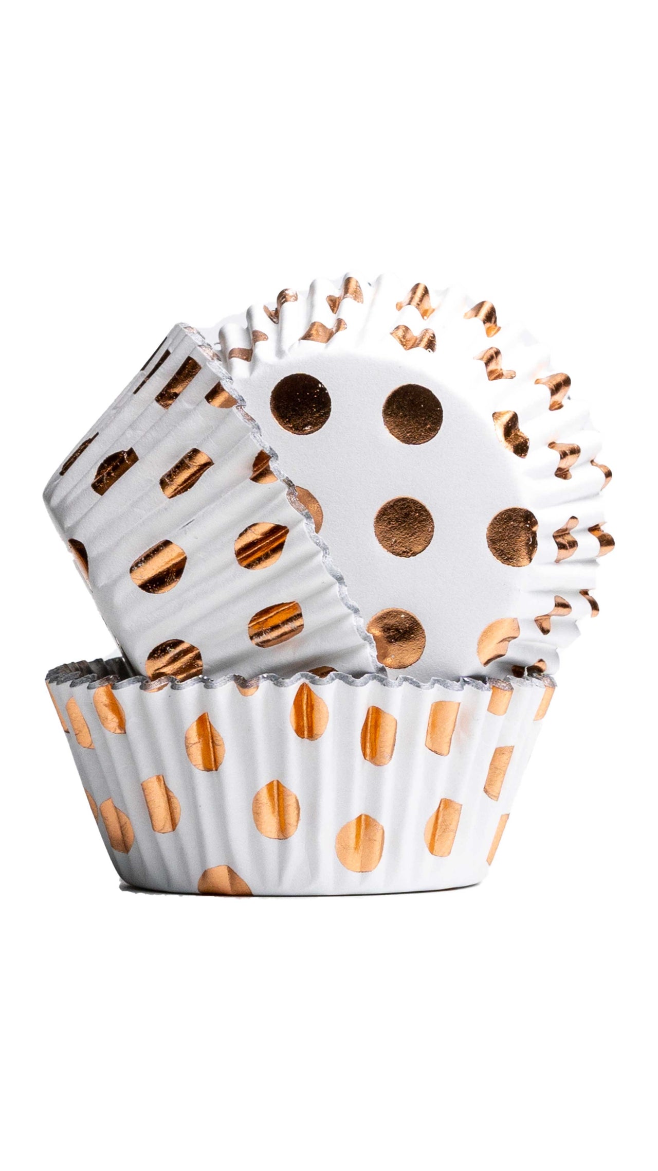 PME - Cupcake Cases - Polka Dot (Met. Rose Gold) - 30 Pack Cupcake Cases PME