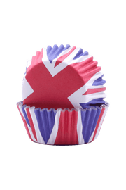 PME - Foil Lined Cupcake Cases - Union Jack Flag - 30 Pack Cupcake Cases PME