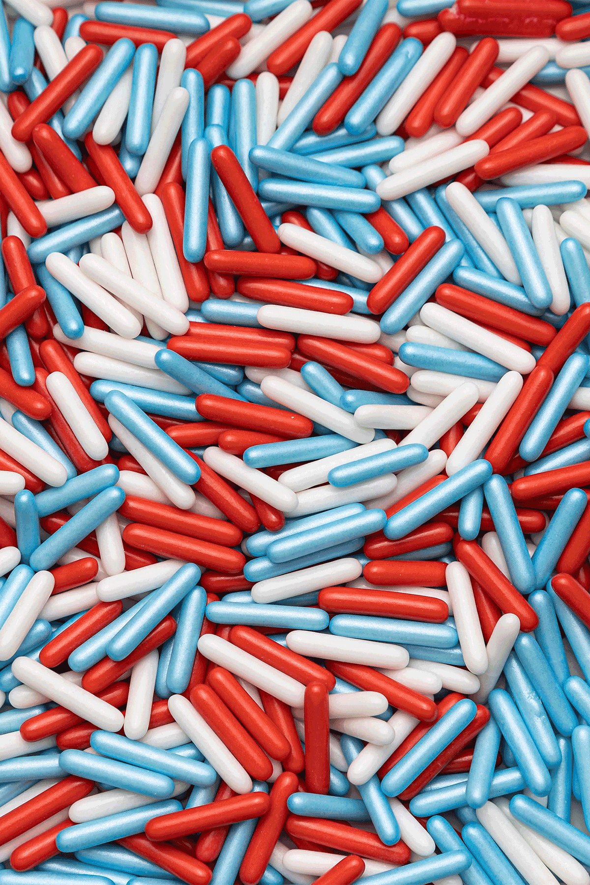 Polished Rods - Red, White & Blue Sprinkles SPRINKLY 