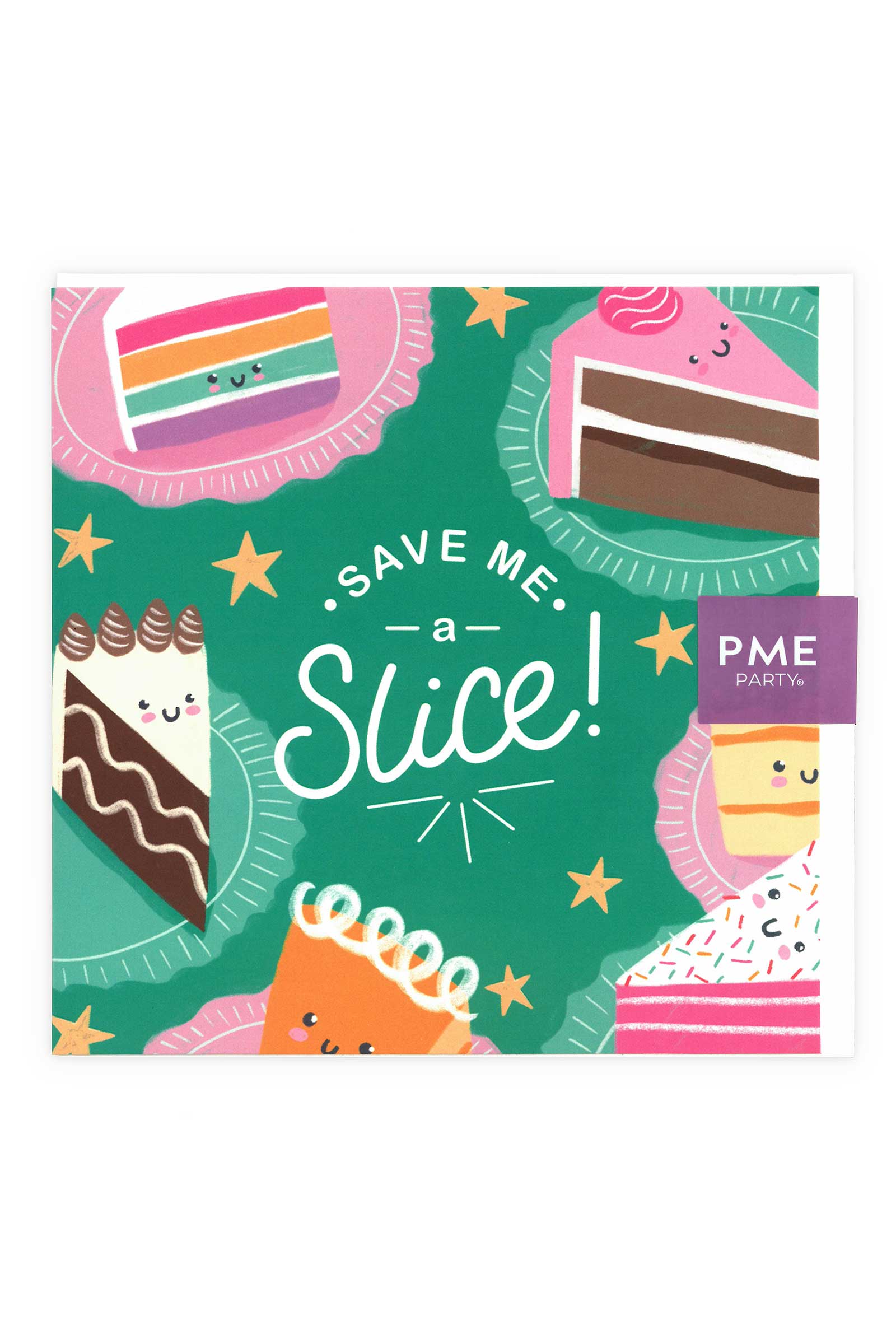 Save Me A Slice' Green Greeting Card Greeting & Note Cards PME