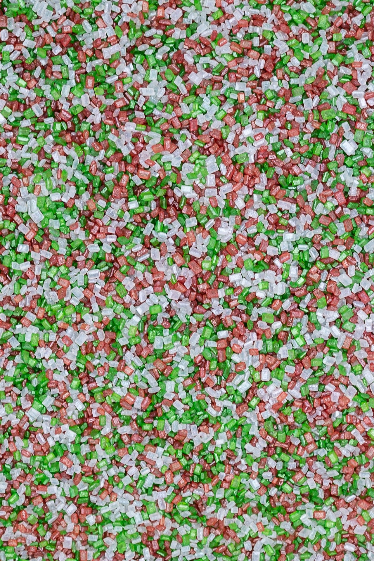Sparkling Sugar - Red, White & Green Sprinkles Sprinkly 