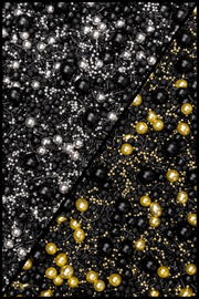 Sprinkle Blend - Black Hole (Silver or Gold) Sprinkles Sprinkly