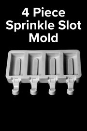 Sprinkle Slot Cakesicle Mold - 4 Cavity Sprinkly