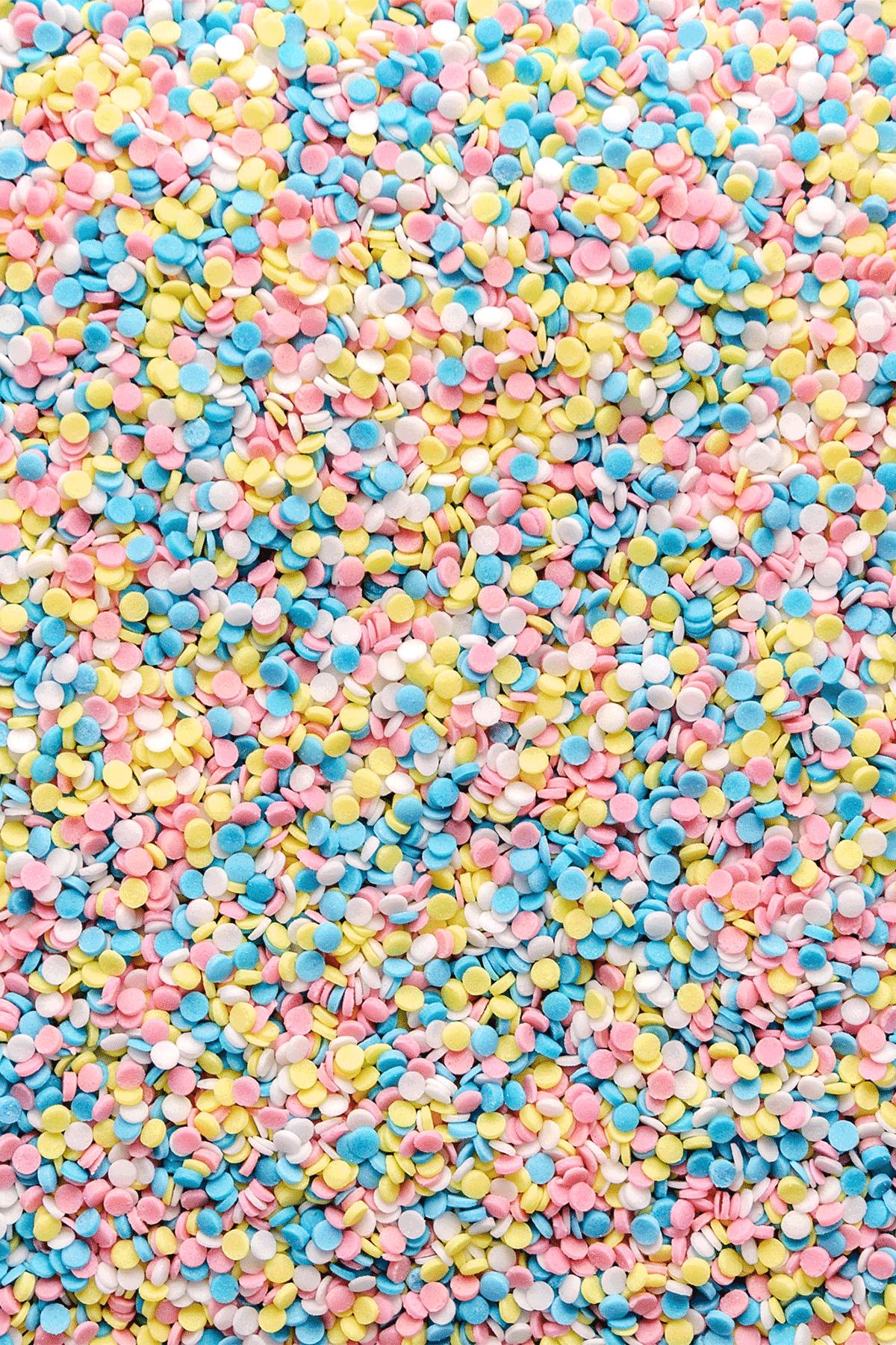 Sugar Confetti - Blue, Pink, Yellow & White Sprinkles Sprinkly 