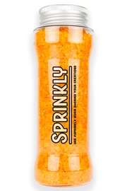Sugar Crystals - Orange Sprinkles Sprinkly 175ml/6oz Pot