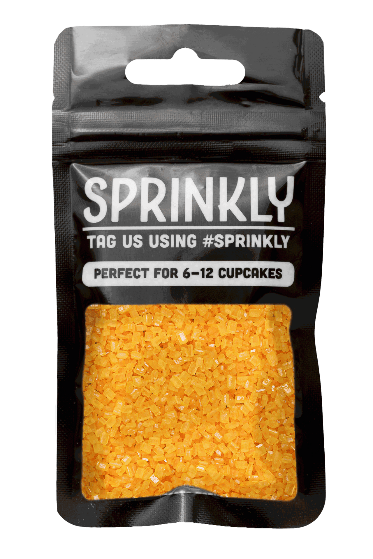 Sugar Crystals - Orange Sprinkles Sprinkly 30g Sample Packet
